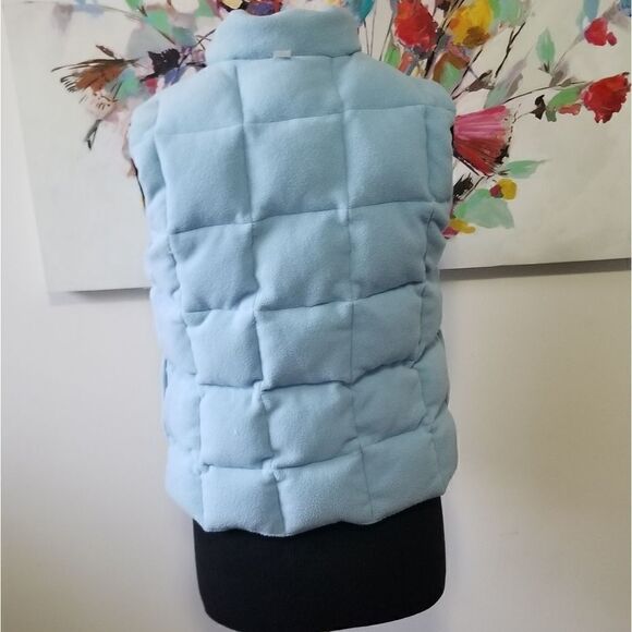 𝅺Old Navy Sleeveless Reversible Yellow and Blue Puffer Jacket - Picture 8 of 9